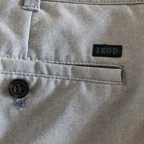 IZOD Golf Casual Activewear Straight Leg Flat Front Pants in Blue Size 40 x 29 - Picture 11 of 12